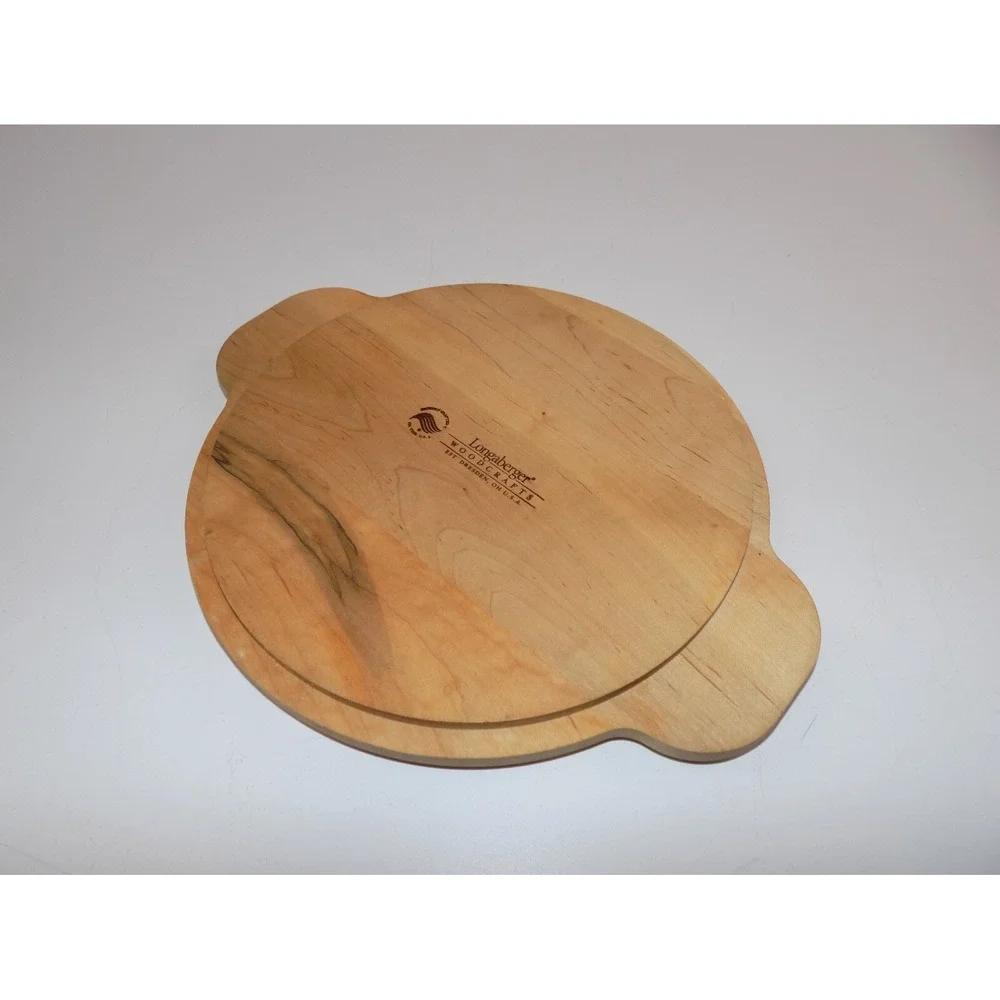 DIVIDE IT UP Round Basket Cutting Board Lid ID 7.5in OD 8in LONGABERGER